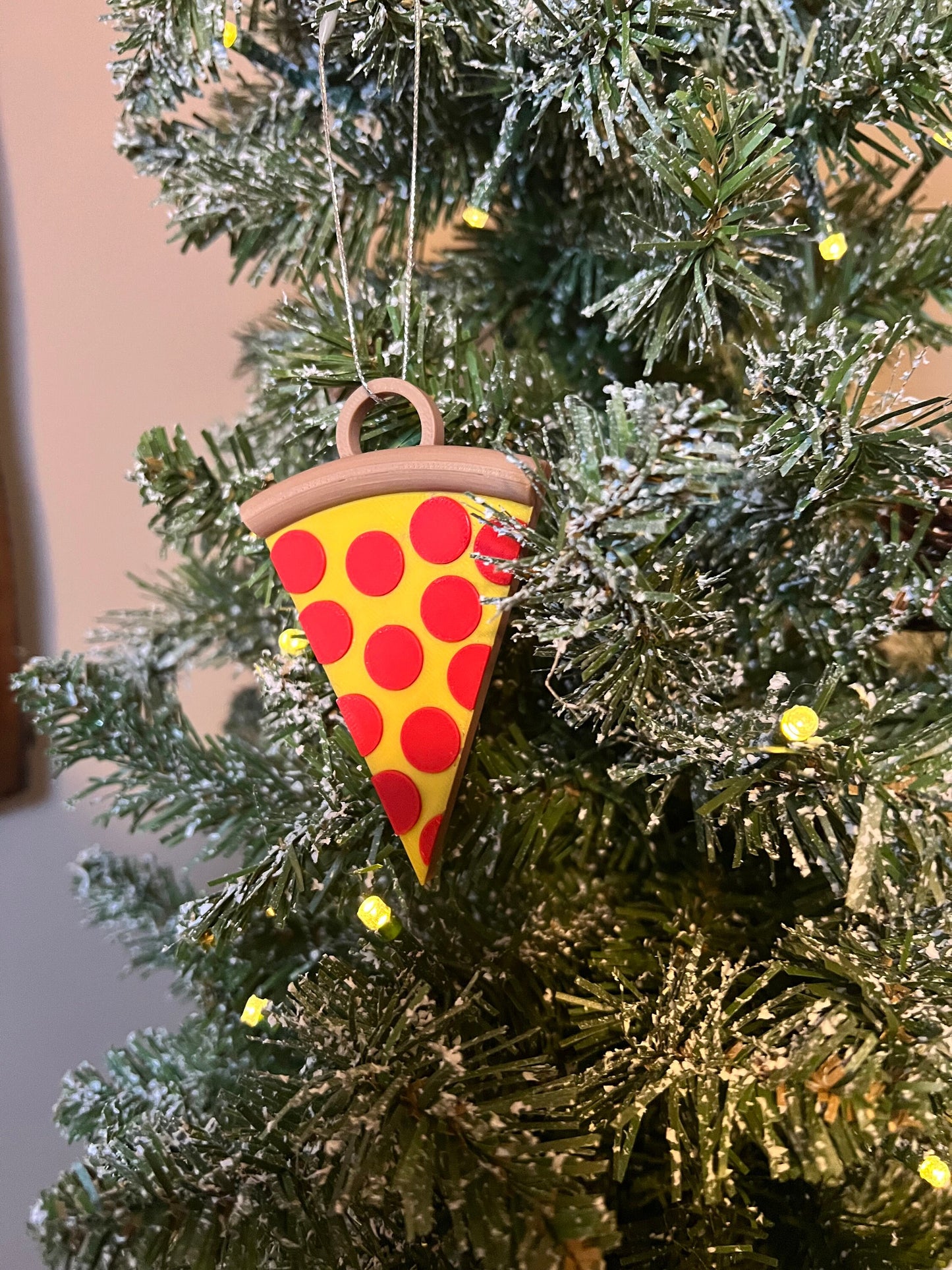 Pepperoni Pizza Christmas Ornament | Cheesy | I Love Pizza Gifts | Pizza Hut | Papa Johns | Pizza Delivery | Pizza Night / Gift