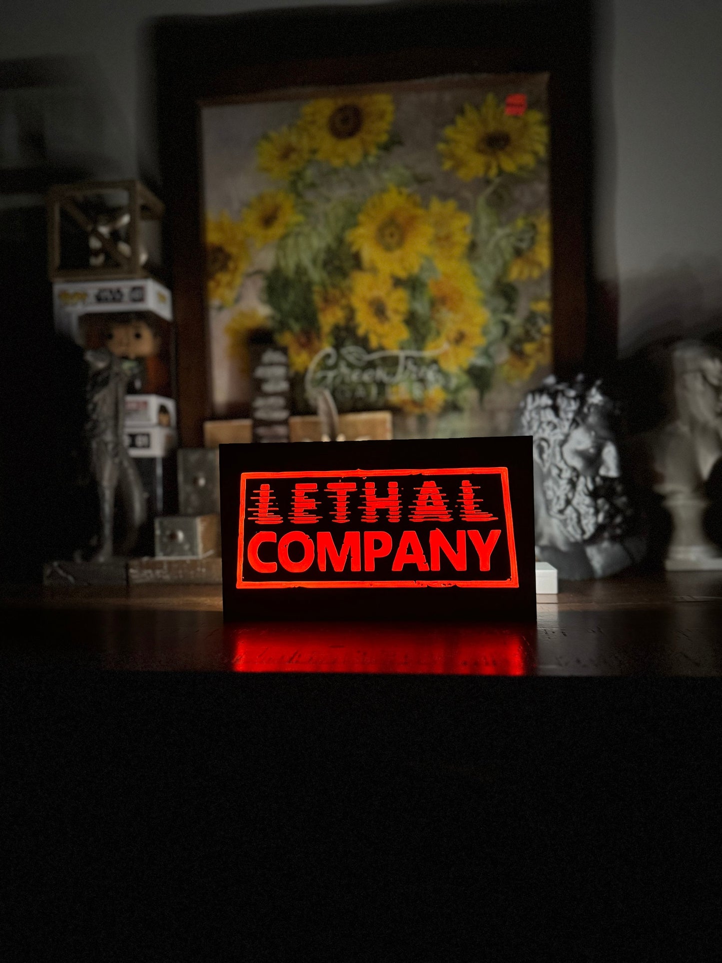 Lethal Company logo, lethal company, game, gaming fun, gamer gift, lethal company, Lethal Company lightbox, Lethal Company, night light,