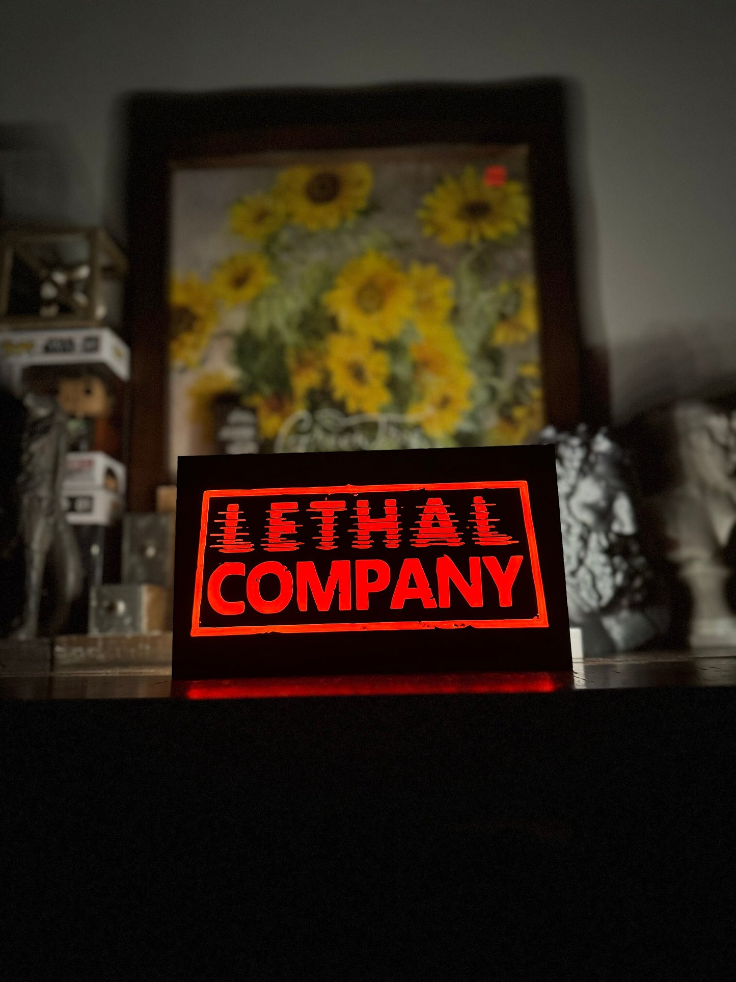 Lethal Company logo, lethal company, game, gaming fun, gamer gift, lethal company, Lethal Company lightbox, Lethal Company, night light,