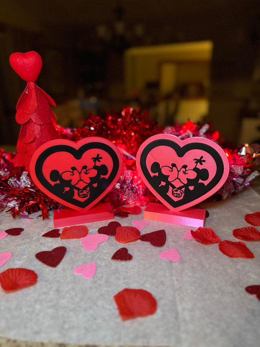 Mickey and Mini, Micky Mouse, Disney, Disney Valentine's Day, Valentine's Day, valentine, Gift For Her, Disney Home, Romantic Gift