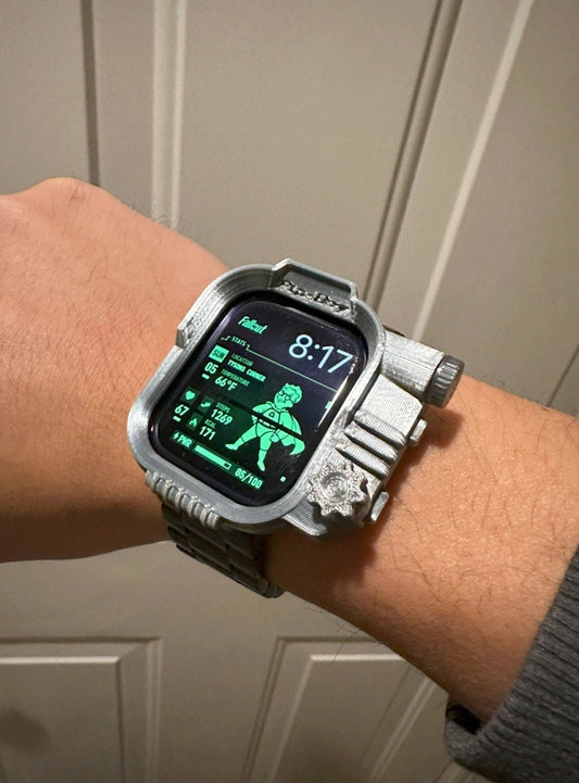 Pip-Boy for Apple Watch - Fallout, Wearable Accessory for Fallout Fans, Customized Apple Watch Holder, Pip-Boy, Retro Gaming, Unique Watch