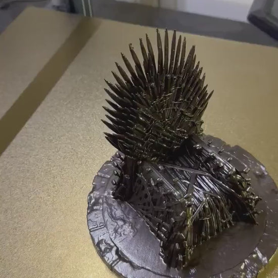 The Iron Throne Tabletop Decorative Statue, Medieval decor, Game of Thrones, Iron Throne, House of the Dragon, Throne replica, Fantasy toy,