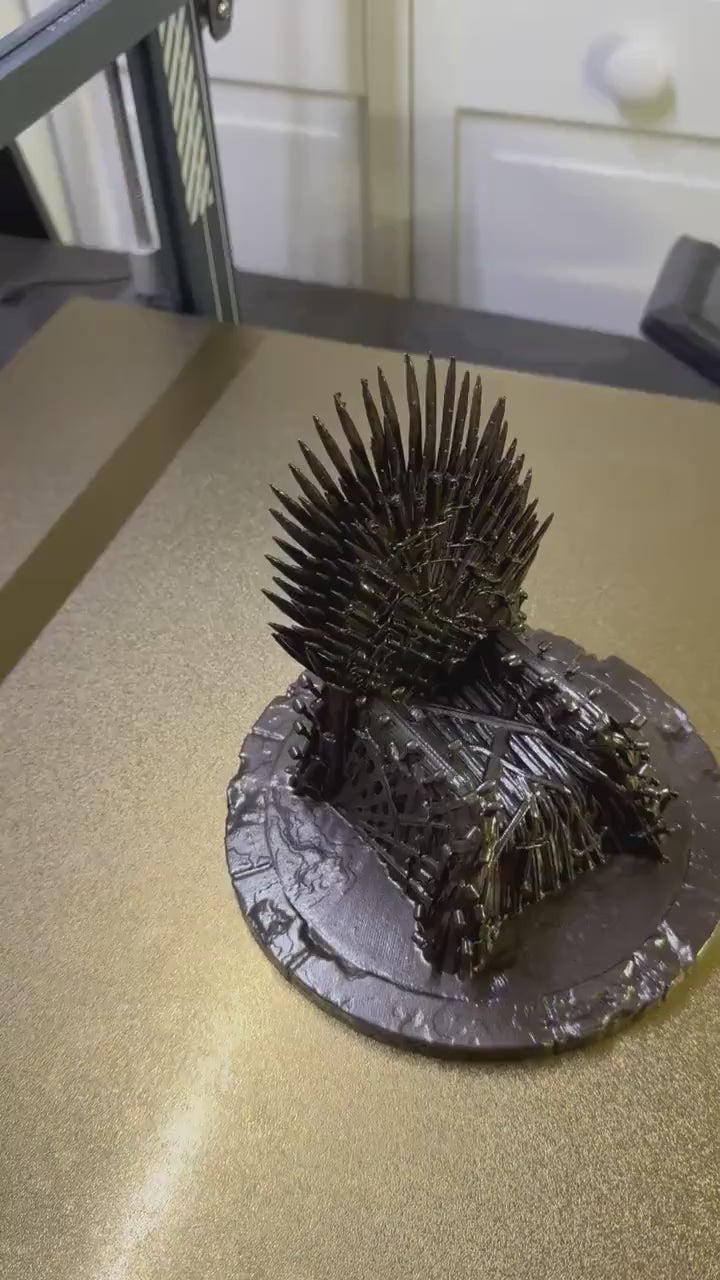 The Iron Throne Tabletop Decorative Statue, Medieval decor, Game of Thrones, Iron Throne, House of the Dragon, Throne replica, Fantasy toy,